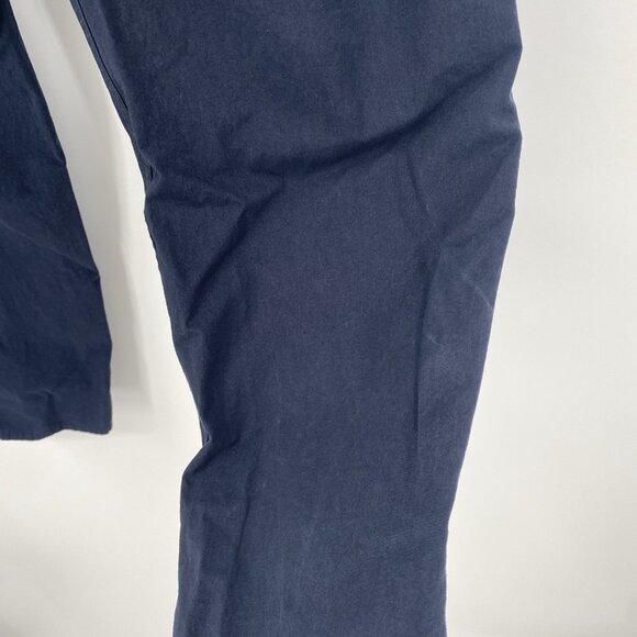 COS Size 8 Navy Blue Ultra High Waisted Button Fly Pants Cropped Ankle Length - Picture 14 of 14